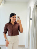CAMISERA CORTA MOCCA