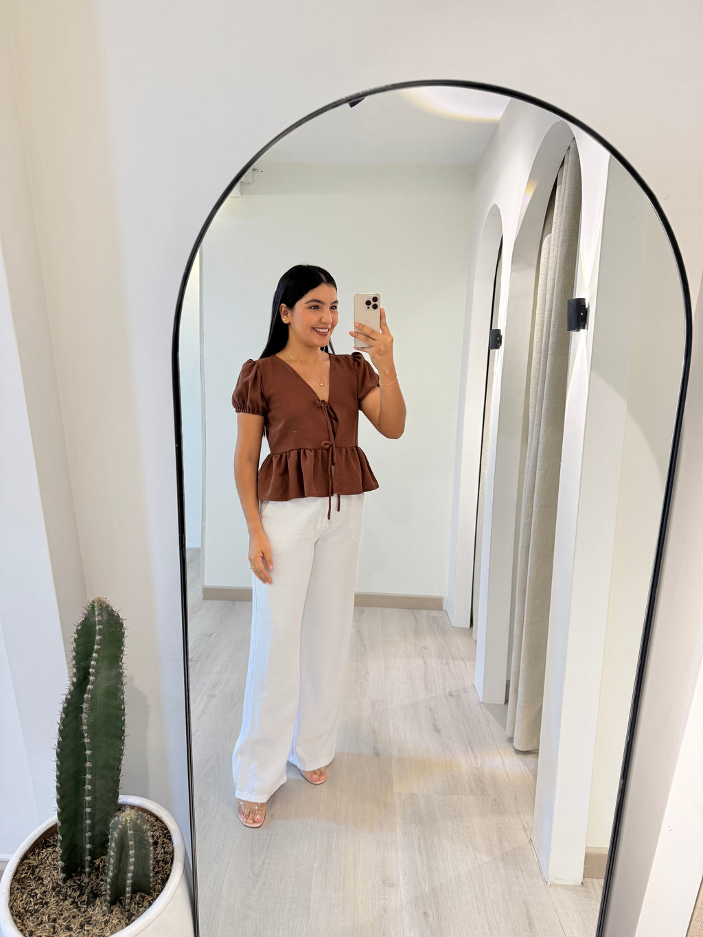 BLUSA LAURA MOCA