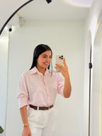 CAMISERA EN LINO ROSA