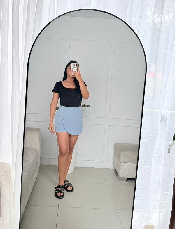 FALDA SHORT TAPA REDONDA AZUL BEBÉ