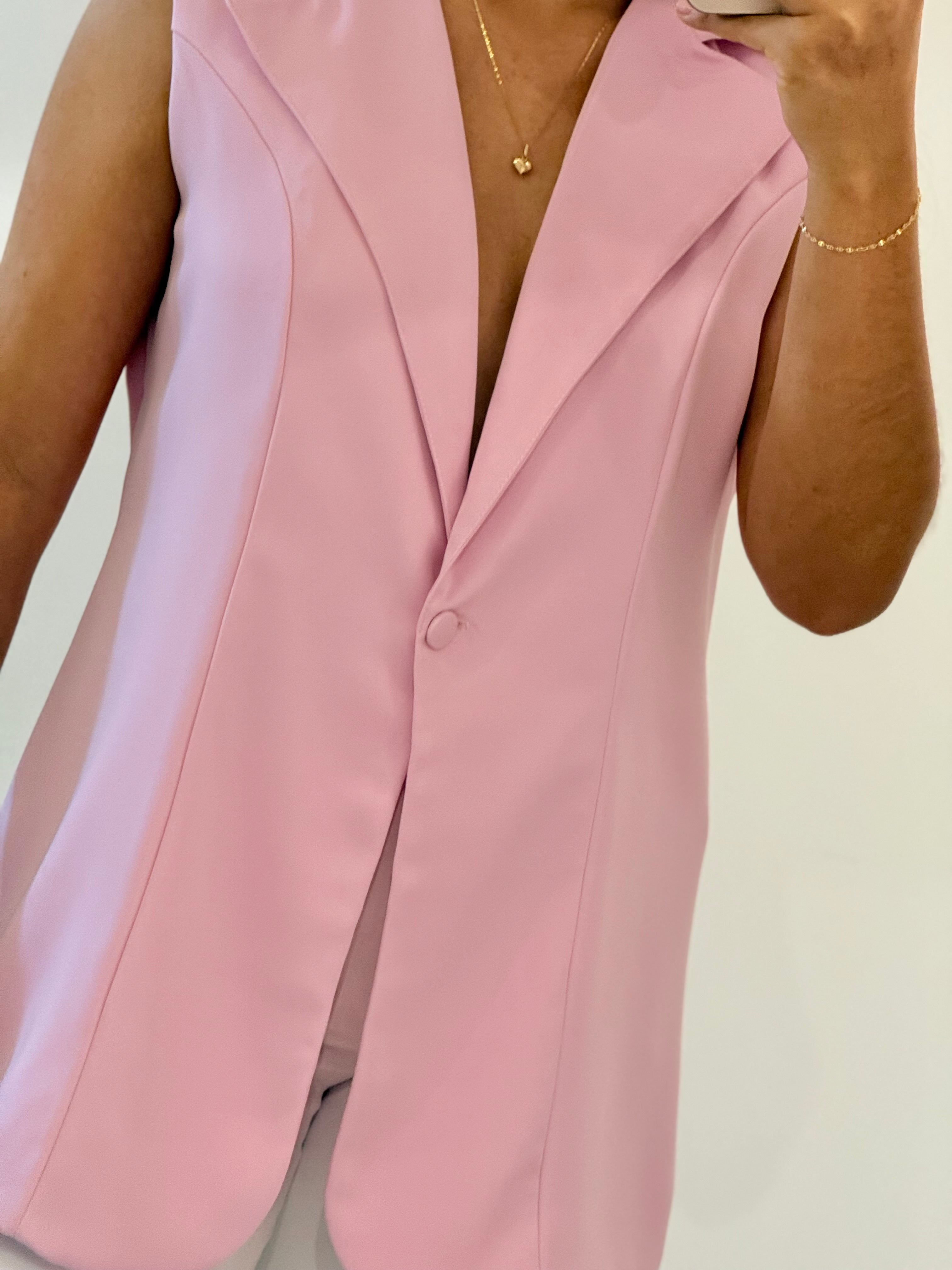 BLUSA TIPO BLAZER ROSA