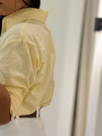 CAMISERA EN LINO AMARILLA