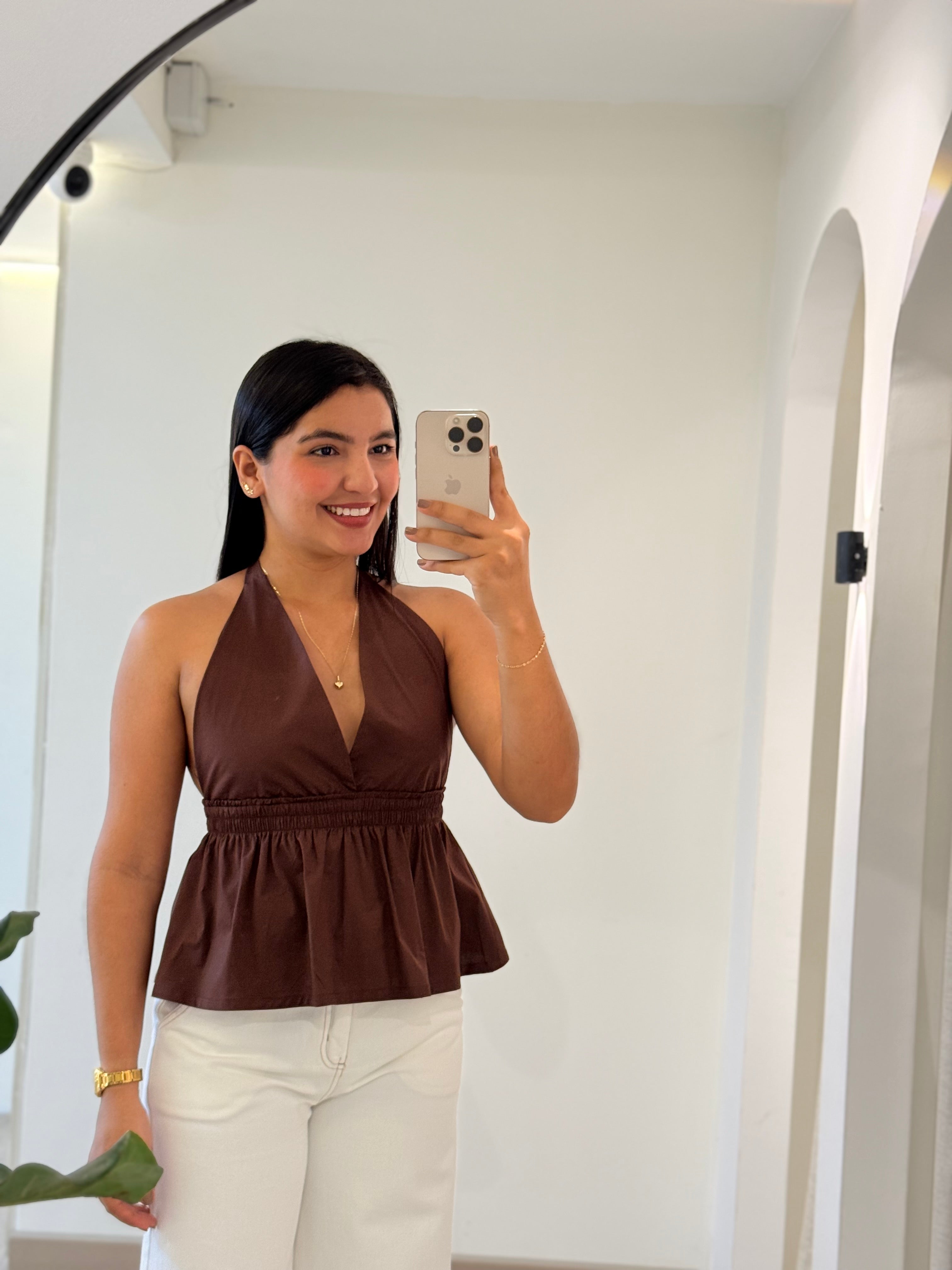 BLUSA DAYANA MOCA