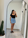 FALDA SHORT JEAN LUISA CLARO