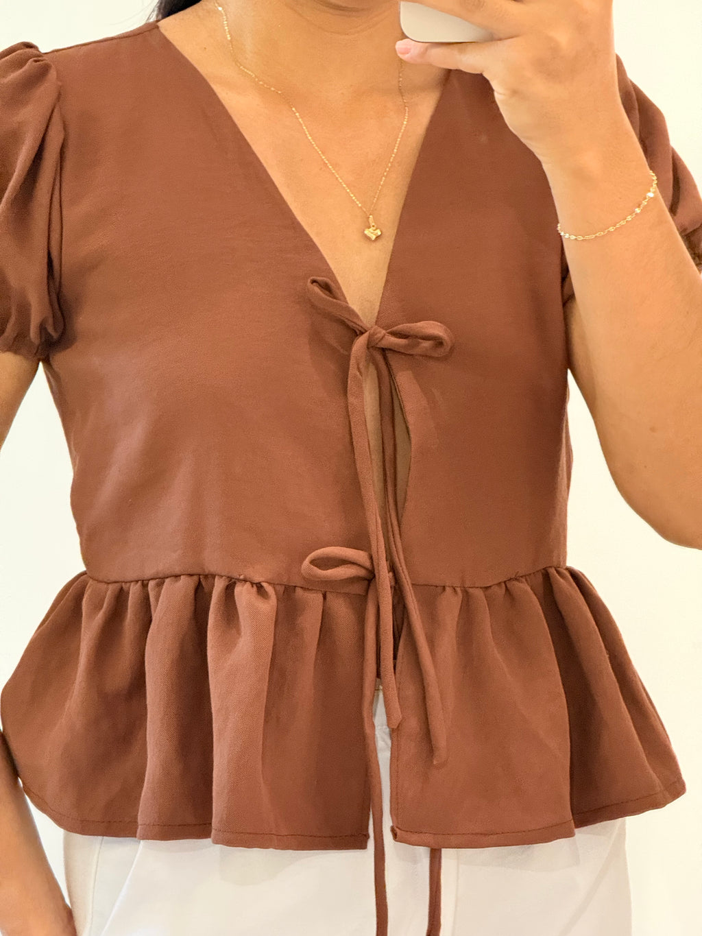 BLUSA LAURA MOCA