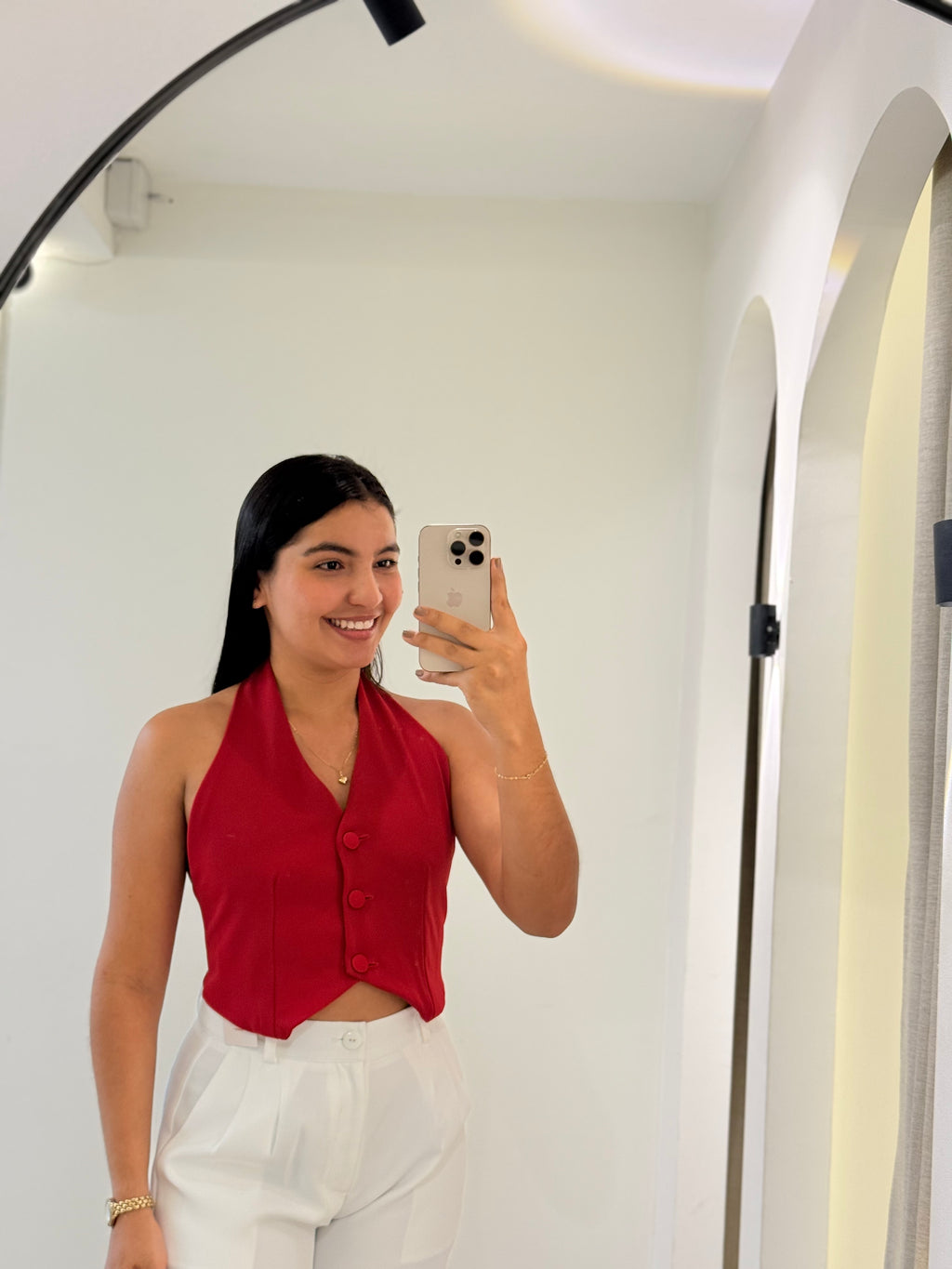 BLUSA LUISA ROJO