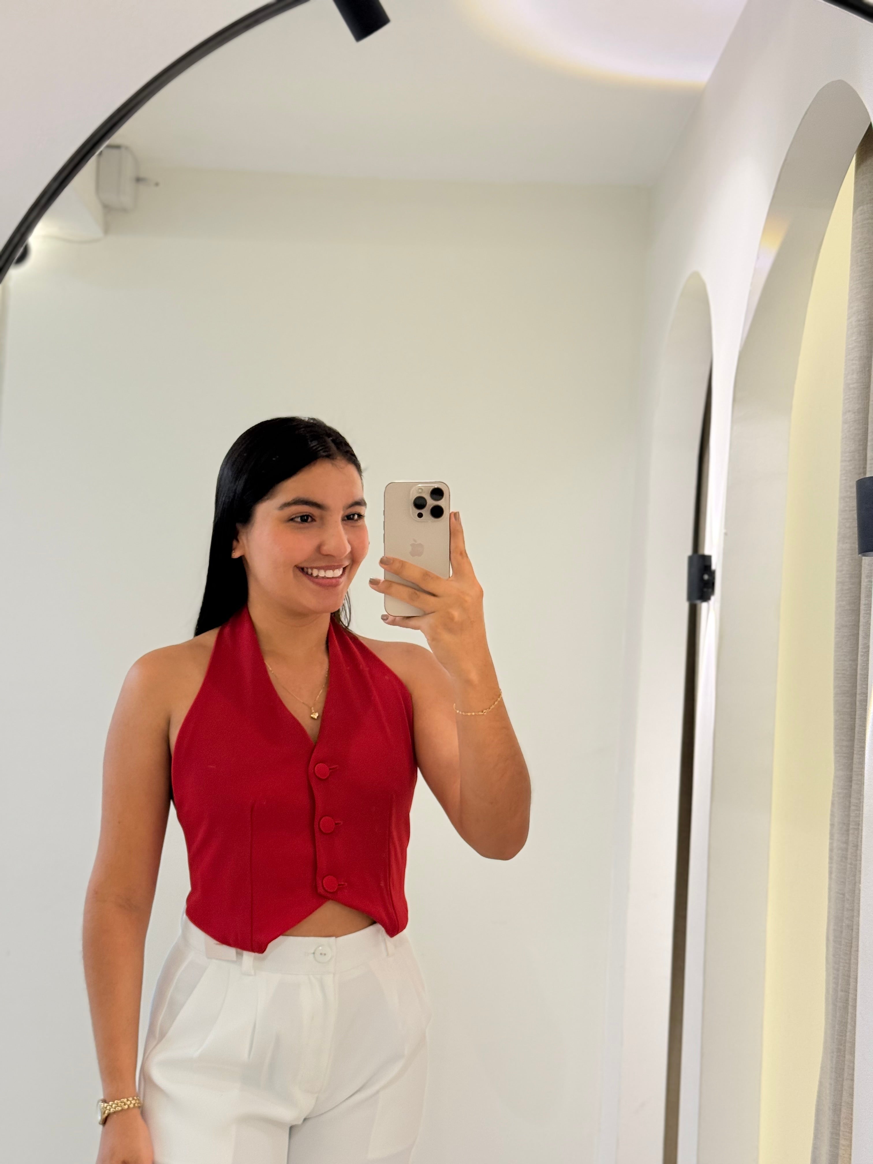 BLUSA LUISA ROJO