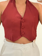 BLUSA LUISA VINO TINTO