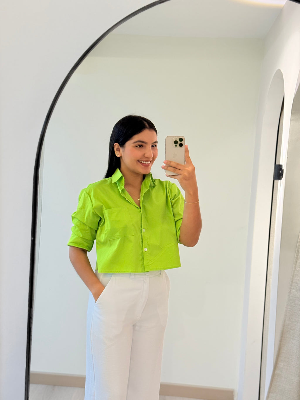 CAMISERA CORTA VERDE