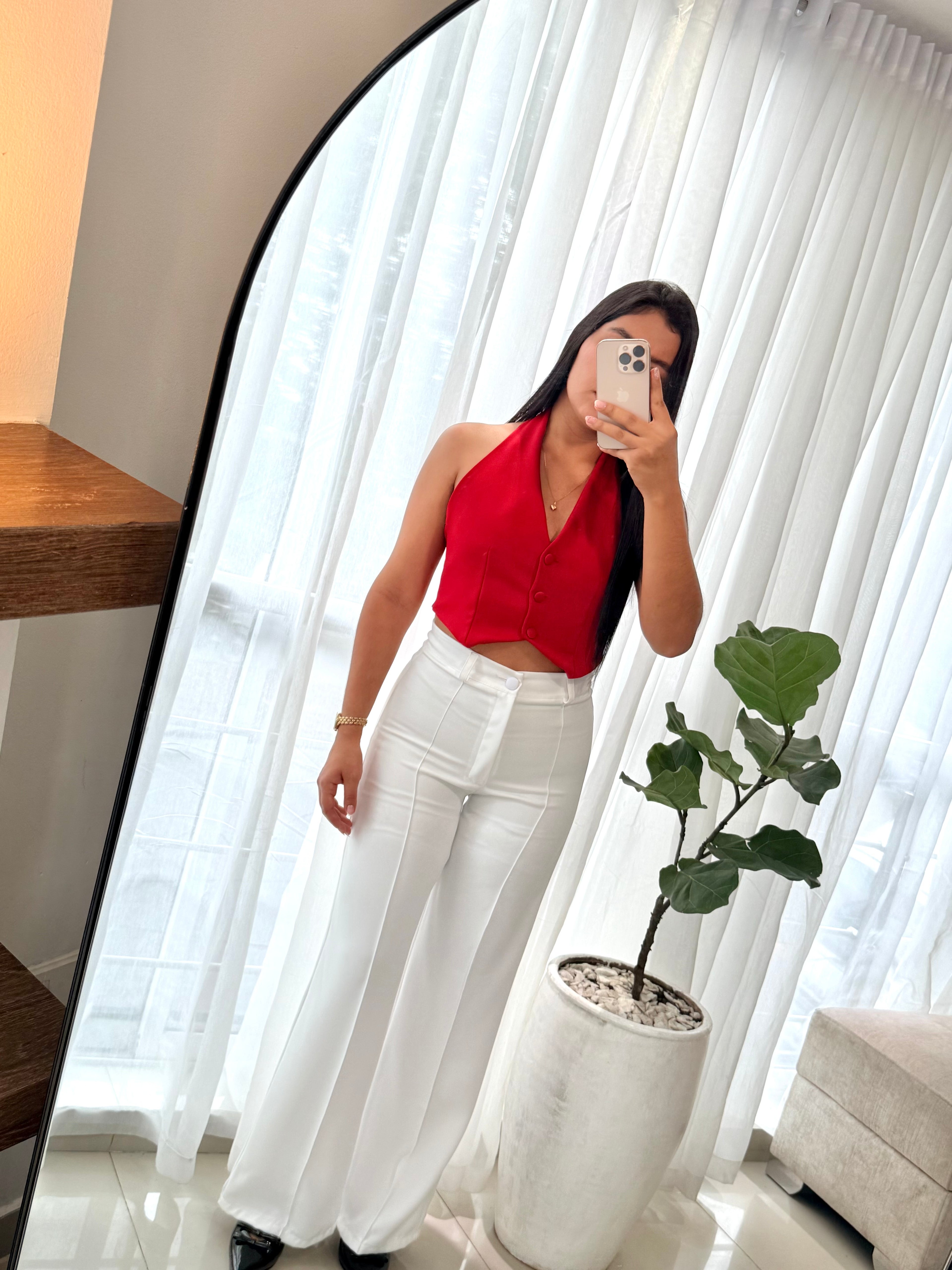 PANTALÓN DE LÍNEA BLANCO