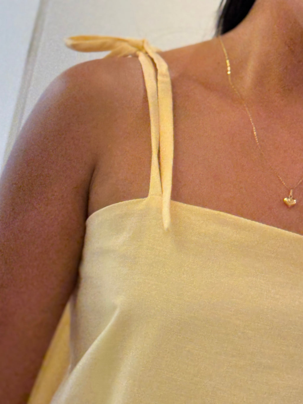 VESTIDO AINOA LINO AMARILLO