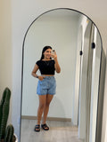 SHORT DE JEAN CLÁSICO CLARO