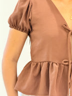 BLUSA LAURA MOCA