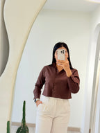 CAMISERA CORTA MOCCA