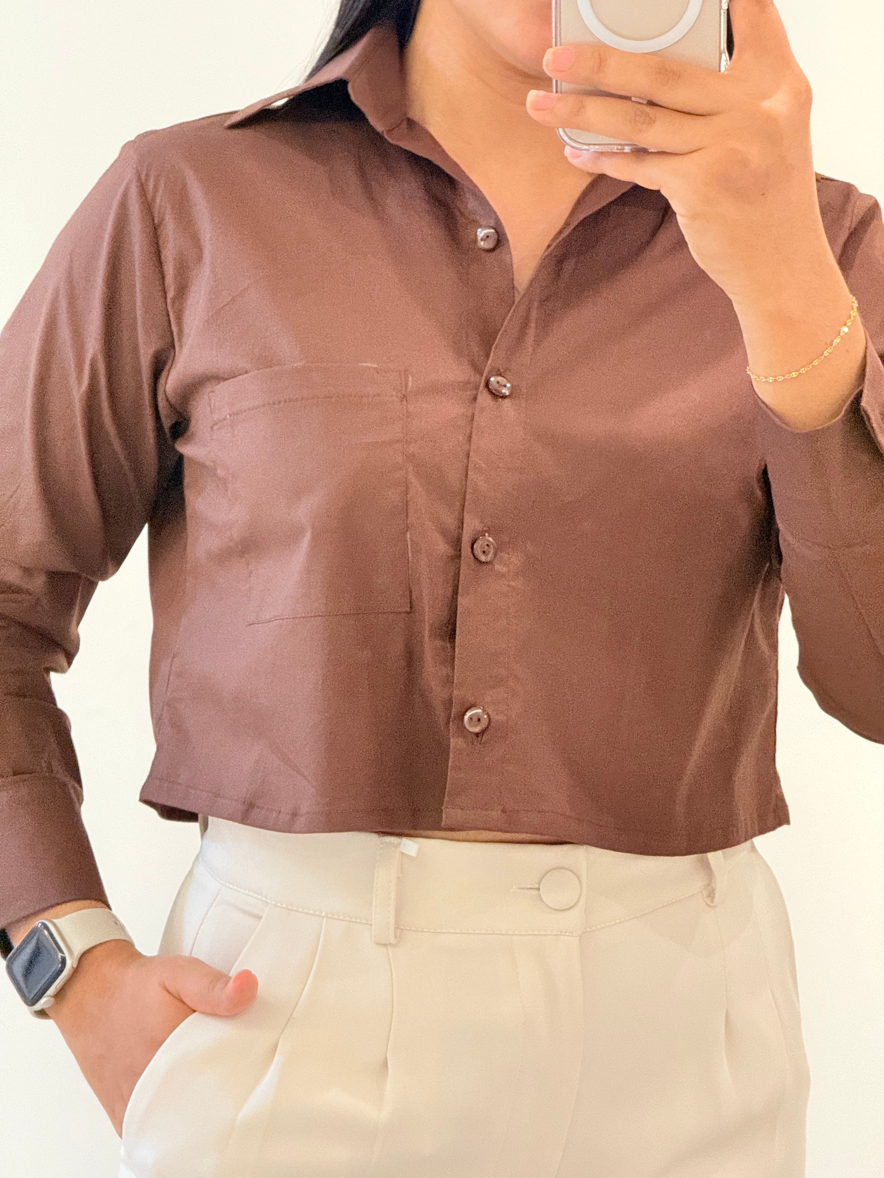 CAMISERA CORTA MOCCA