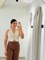 CHALECO VICTORIA BEIGE