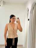 BLUSA MARGARITA BEIGE