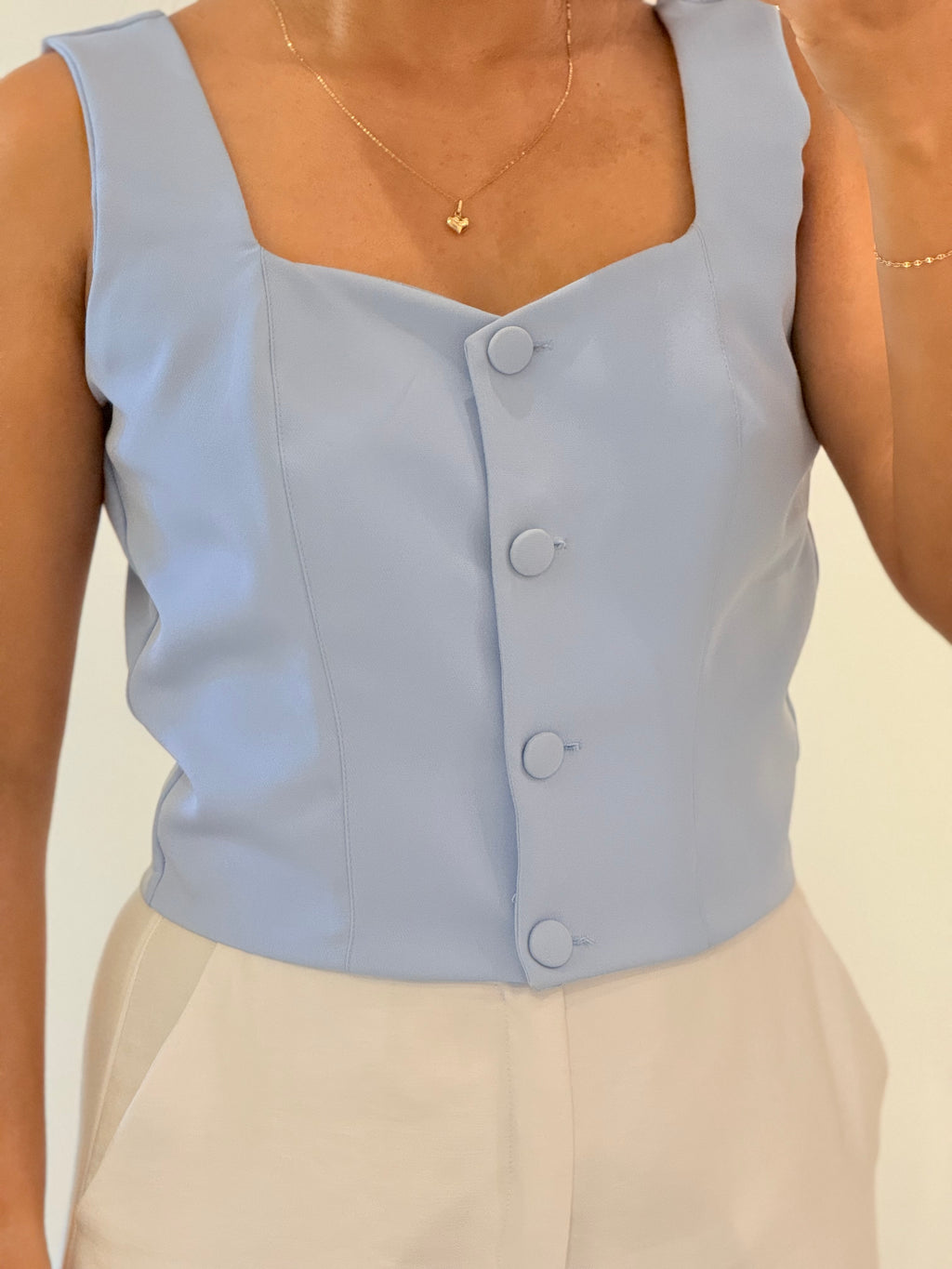 BLUSA CORAZÓN AZUL BEBÉ