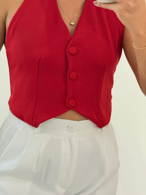 BLUSA LUISA ROJO