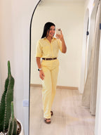 PANTALÓN LINO AMARILLO