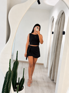 FALDA SHORT BOSTÓN NEGRA