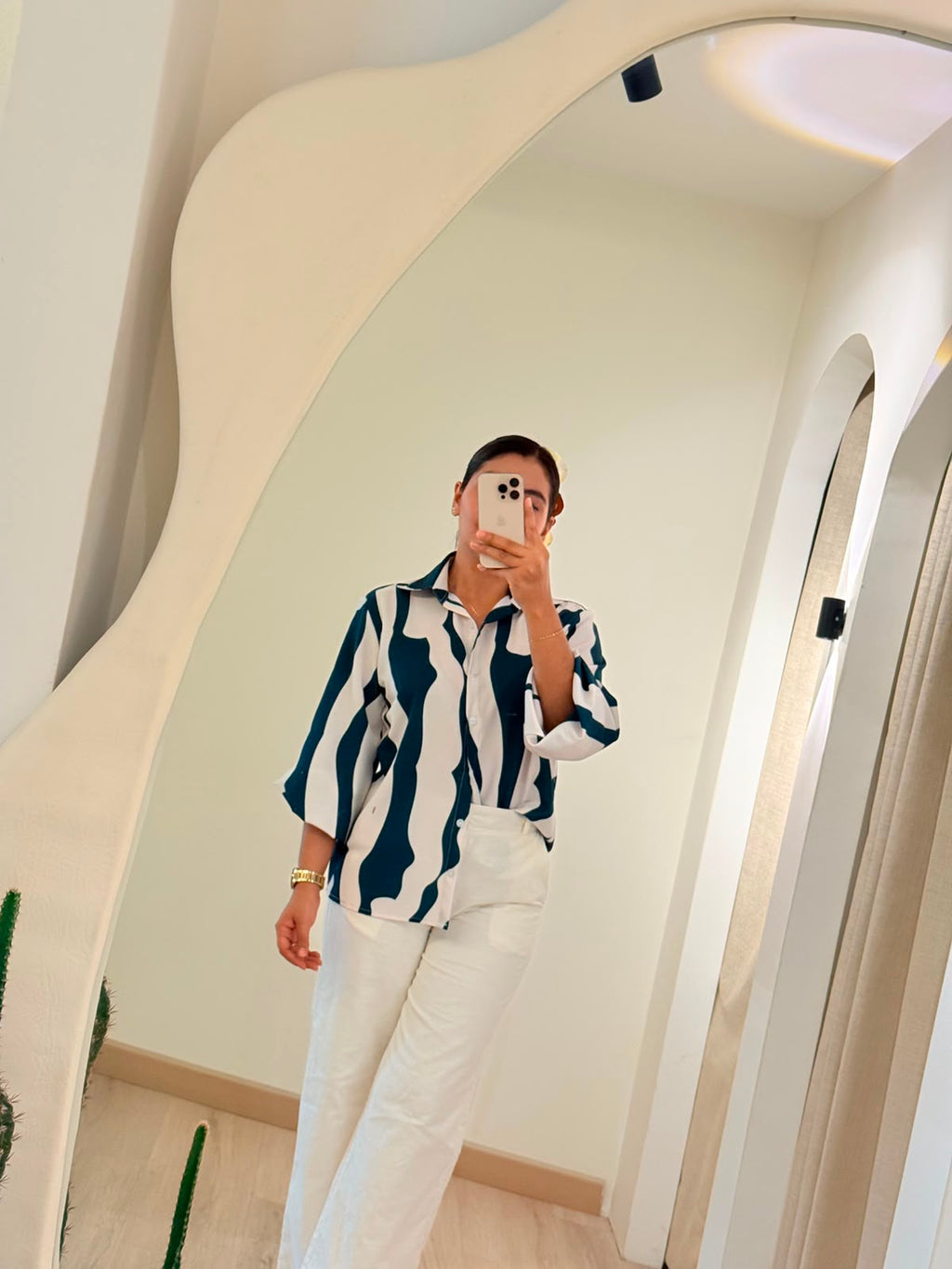 BLUSA ESTAMPADA VERDE