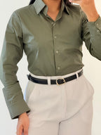 CAMISERA AJUSTADA VERDE