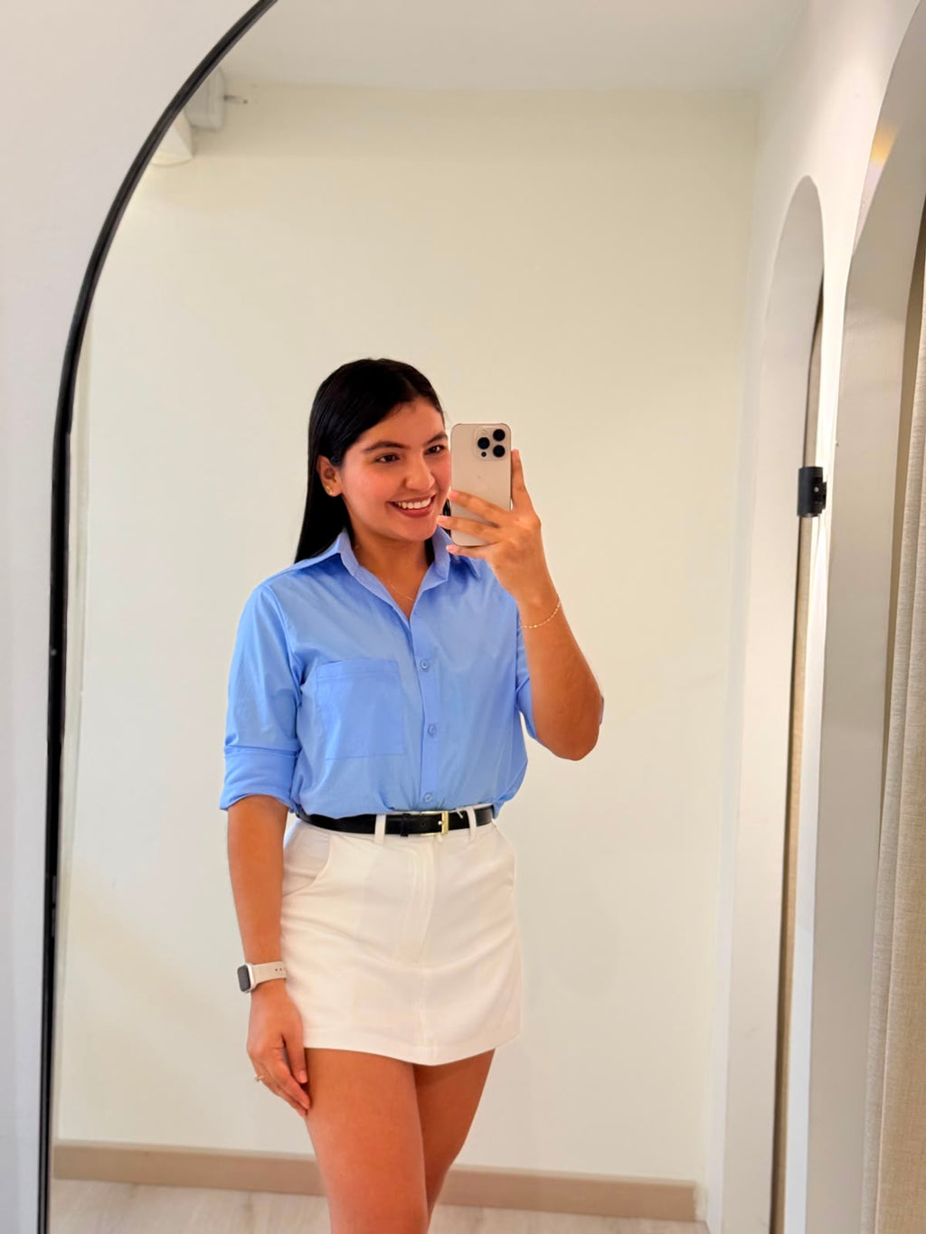 FALDA SHORT LAURA BLANCA